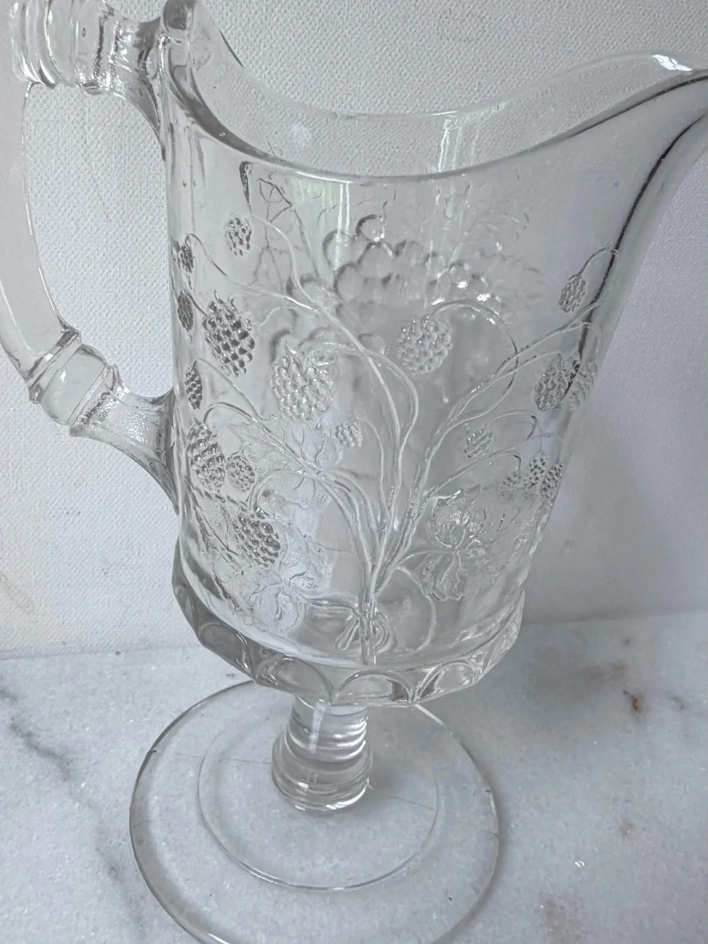 Dalzell Gilmore Leighton Strawberry & Currant or Three Fruits Milk EAPG Pitcher